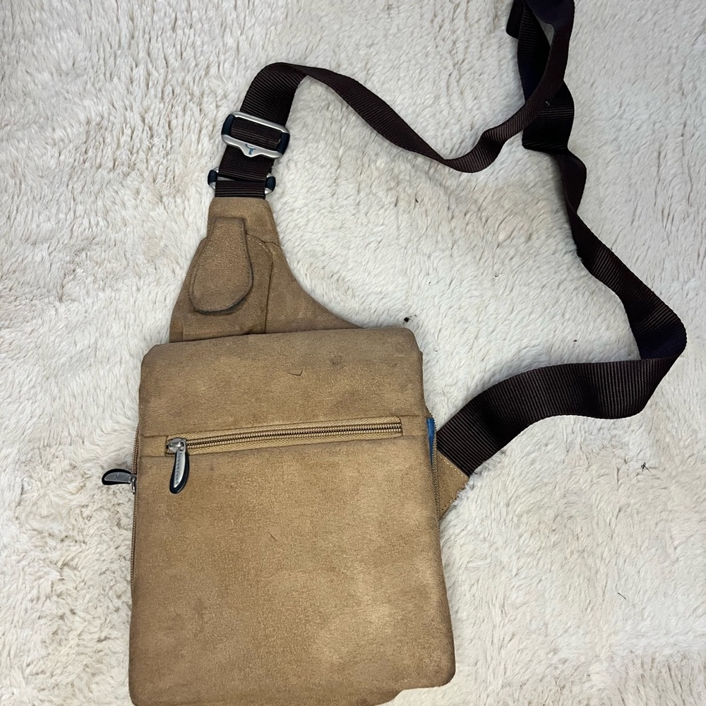Travelon Tan Belt Bag with Adjustable Strap